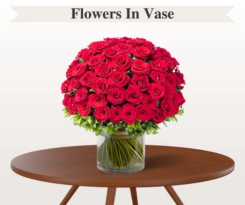 Flowers In Glass Vase