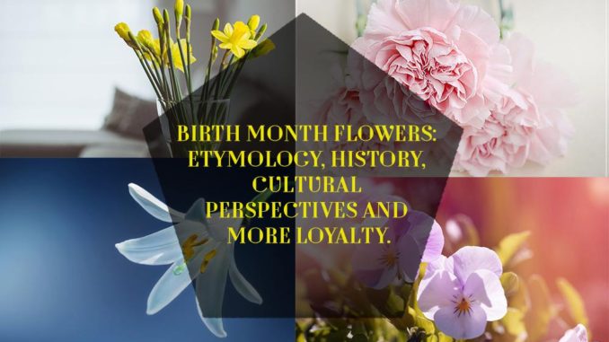 Birth Month Flowers: Etymology, History, Cultural Perspectives and More