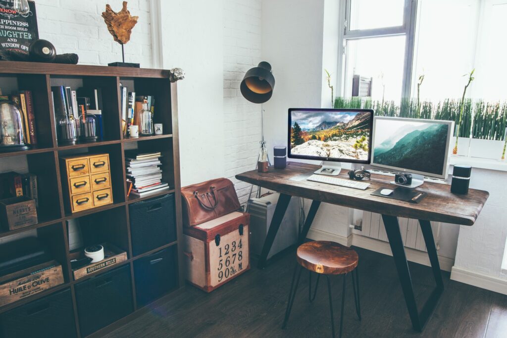 Mini-Library by the workspace Decor ideas for your room