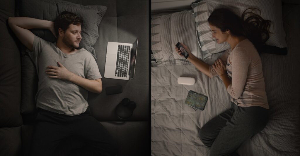 Couples on a Video Call in Long Distance Relationship